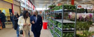 El presidente de Foment visita el Mercat de Flor i Planta Ornamental de Catalunya