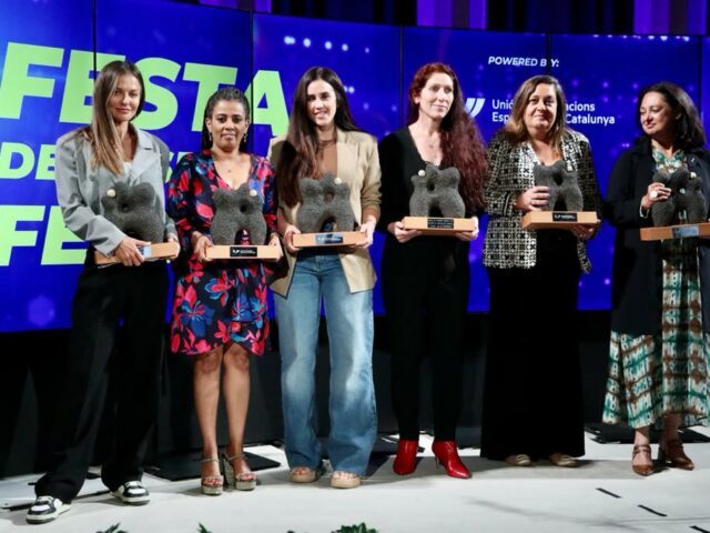 La UFEC galardona referentes catalanas e internacionales del deporte femenino en el marco de la I Fiesta del Deporte Femenino