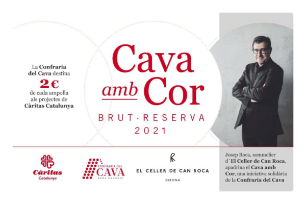 Per cinquè any consecutiu, la Confraria del Cava Sant Sadurní, El Celler de Can Roca i Càritas Catalunya posen en marxa la Campanya “Cava amb Cor”