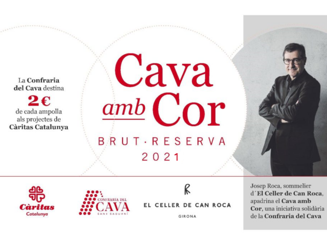 Per cinquè any consecutiu, la Confraria del Cava Sant Sadurní, El Celler de Can Roca i Càritas Catalunya posen en marxa la Campanya “Cava amb Cor”