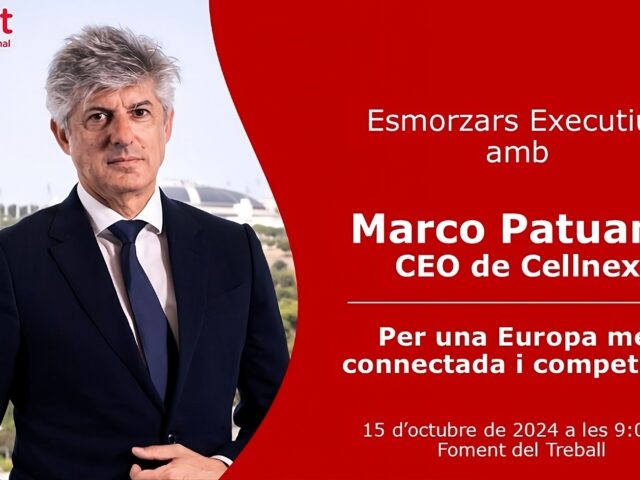 Foment i PwC organitzen un Esmorzar Executiu amb el CEO de Cellnex Marco Patuano