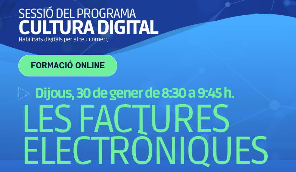 Arriba el primer webinar del programa ‘Cultura Digital. Habilitats digitals per al teu comerç’ de la FECOM